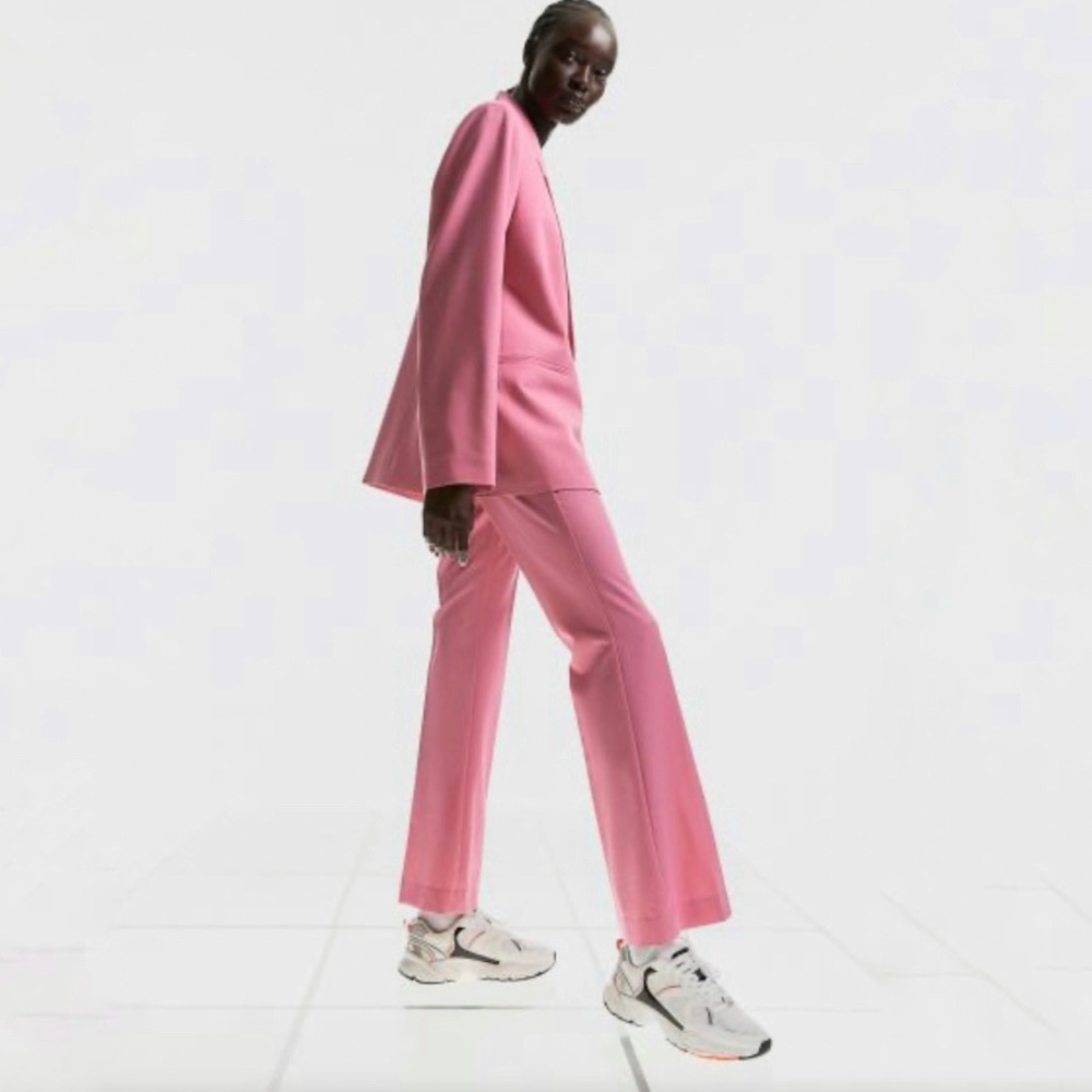 H&M Flared Pants Barbiecore Pink Size 4